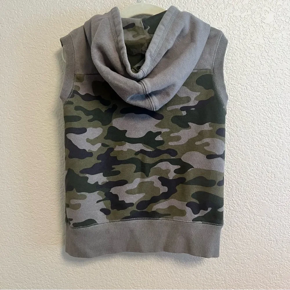 Fox Camouflage Hooded Cotton Blend Vest 3Y EUC